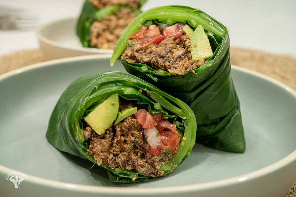Low Carb Collard Green Burritos – Turkey Or Vegan