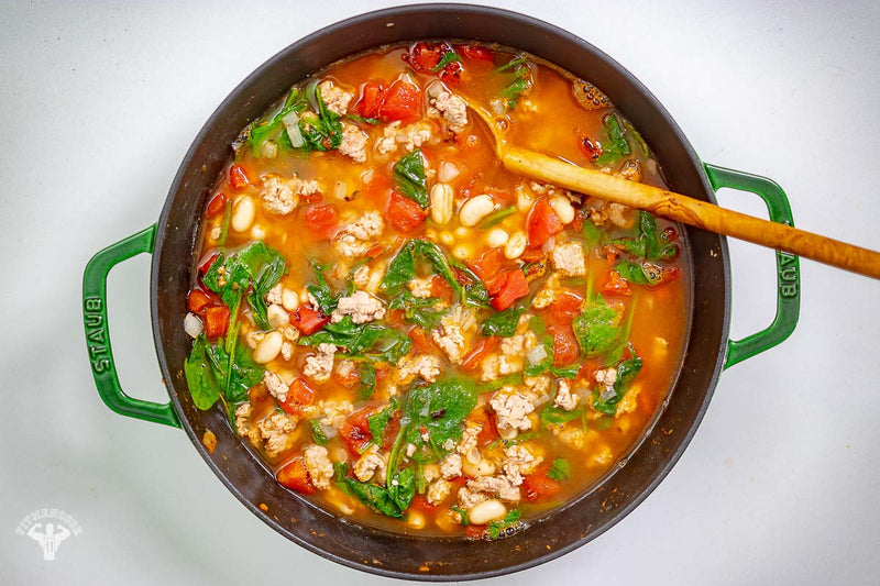 White Bean Soup & Mediterranean Diet Turkey - Quarantine Cooking